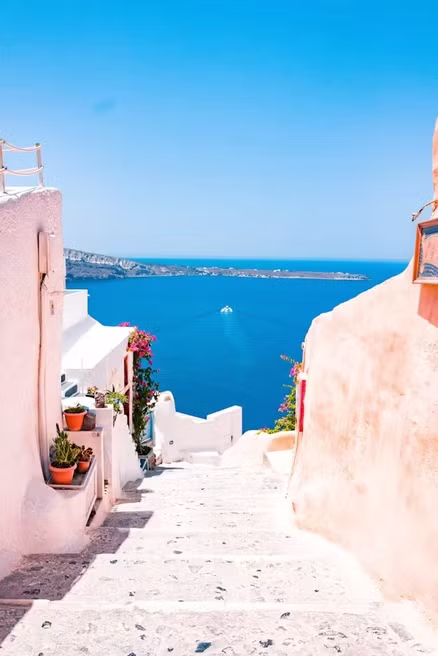 Beautiful view of Santorini, Greece